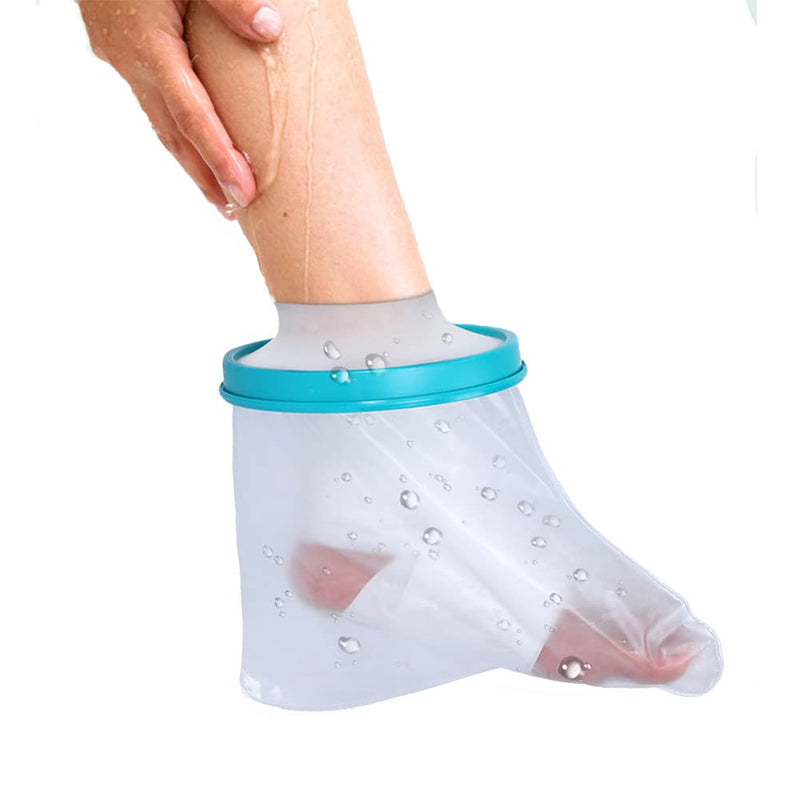 [Australia] - Waterproof Foot Cast Cover for Shower Bath, Adult Plaster Foot Dressing Protector for Toe, Ankle Wound, Burns, Reusable Cast Bag Leg Keep Wounds & Bandage Dry 