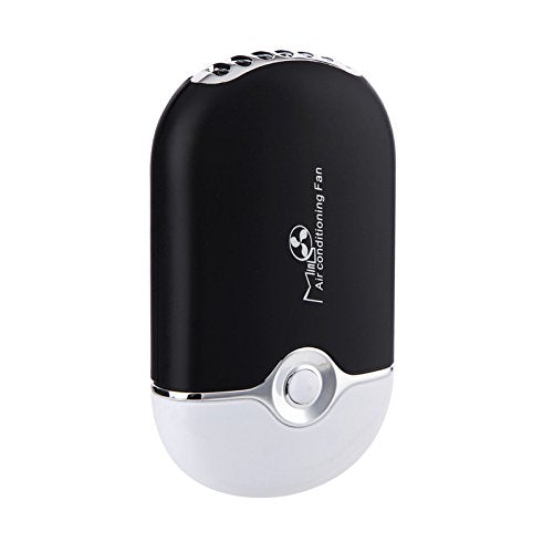 [Australia] - Aussido Mini Eyelash Fan Air Conditioning USB Rechargeable Portable Fan for Eyelash Extension Dryer（Black) Black 