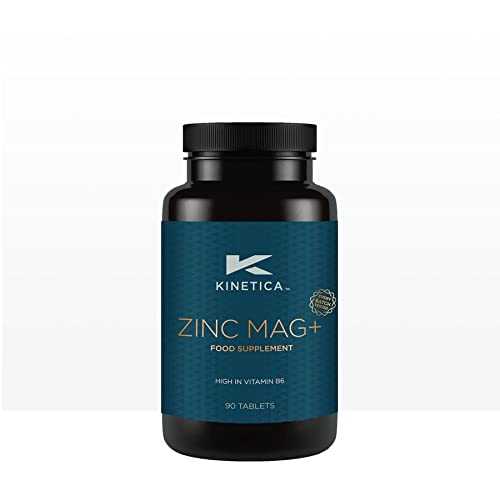 [Australia] - Kinetica Zinc Mg, 90 Capsules, 420 mg Magnesium, 16.5 mg Zinc Vitamins per Serve, 30 Servings. Sleep aid 