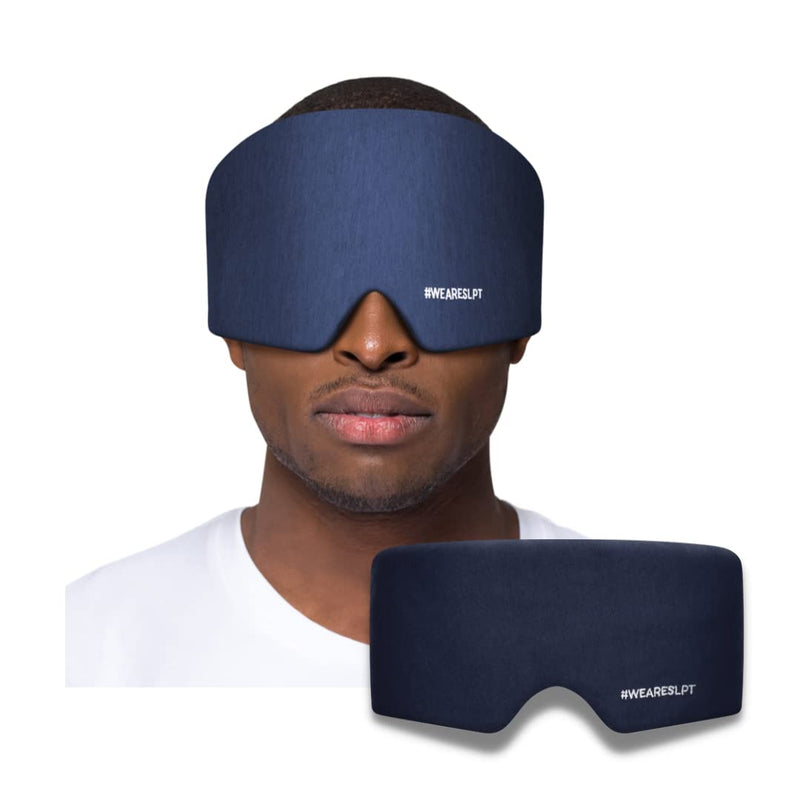 [Australia] - SL:PT | Sleep Mask | Ultra-Soft Cotton | Blackout Eye mask for Sleeping, Travel, Meditation | Sleep Aid | Blindfold Midnight Blue 