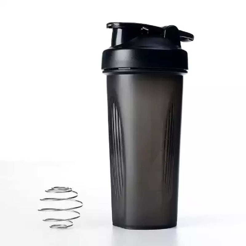 [Australia] - Missions Protein shaker bottle- 24oz Smoothie Bottle for sports supplements shakes- Good materials, Leak Proof 600ml Gym Shaker for Protein Shakes with Shaker Ball (black) Black 