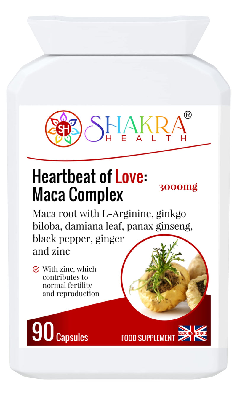 [Australia] - Heartbeat of Love: Maca Complex | SexuaI Health & FertiIity Formula. Intimate, Drive, Energy, Stamina | Spiritually Aligned by Shakra Health 