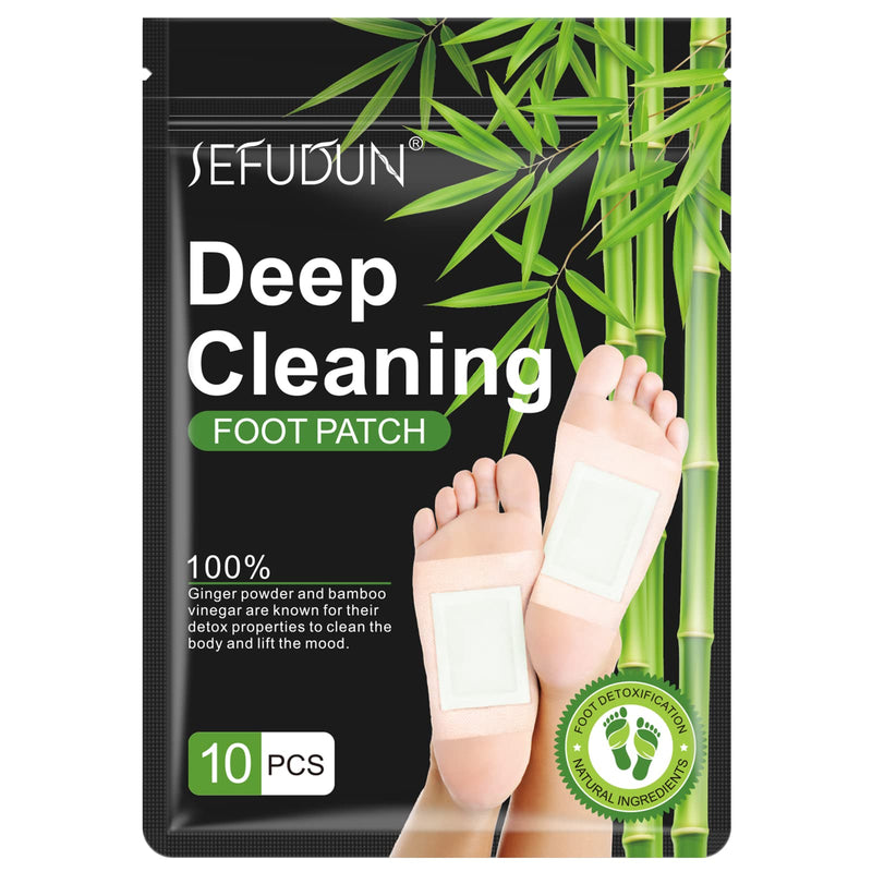 [Australia] - Detox Foot Patches for Stress Relief & Deep Sleep, Detox Foot Patches, 10Pcs Detox Foot Pads with Natural Bamboo Vinegar to Remove Body Toxins 