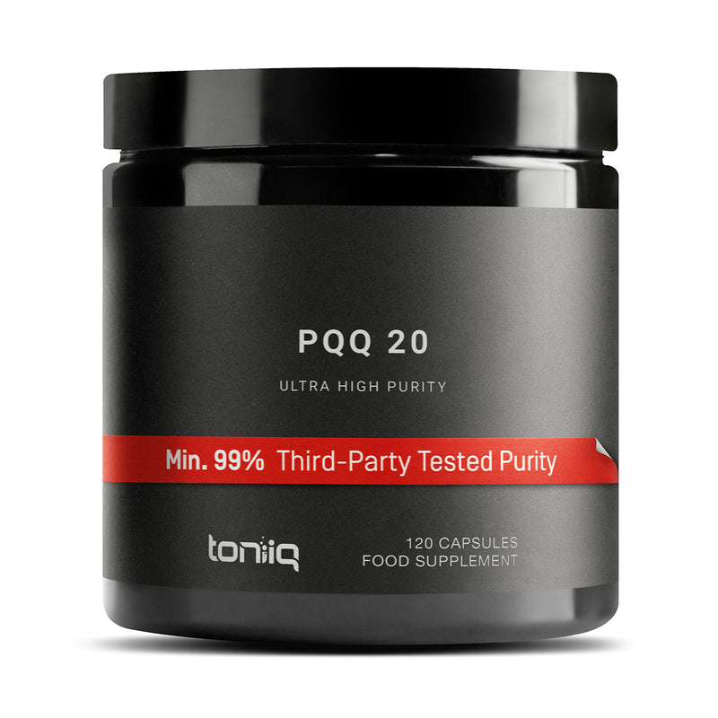 [Australia] - Ultra High Purity PQQ Capsules - 99%+ Highly Purified and Highly Bioavailable -120 Capsules - 20mg Concentrated Formula - Pyrroloquinoline Quinone Supplement 