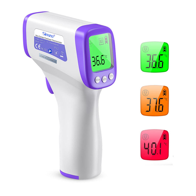 [Australia] - Forehead Thermometer for Kids and Adults, Non-contact Digital Thermometer Temperature Checker for Fever Alarm, Accurate Reading and Memory Function, LCD Display 