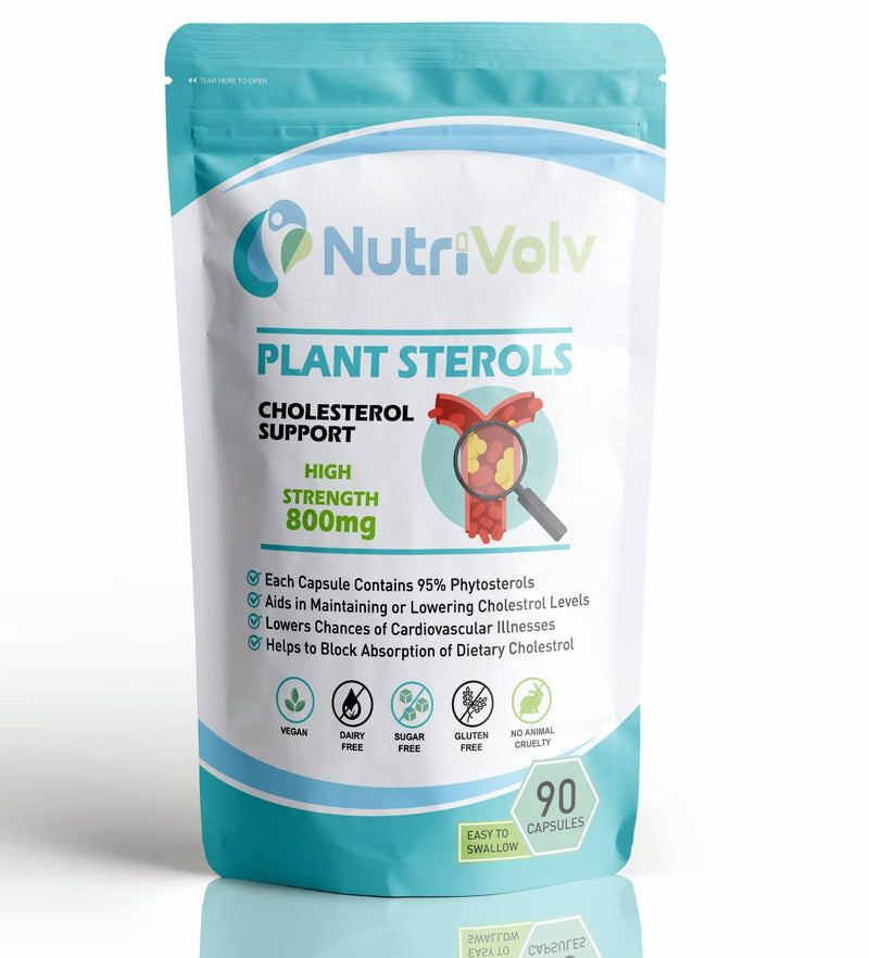 [Australia] - Plant Sterols 800mg Vegan Healthcare Supplements for Heart, Maintains Cholesterol Level and Effectively Boosts Immunity - 90 Capsules 