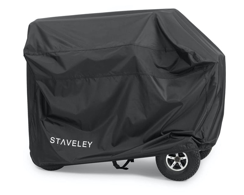 [Australia] - Staveley Large Mobility Scooter Cover | Waterproof and Heavy Duty for Outdoor Storage of Scooters Black 