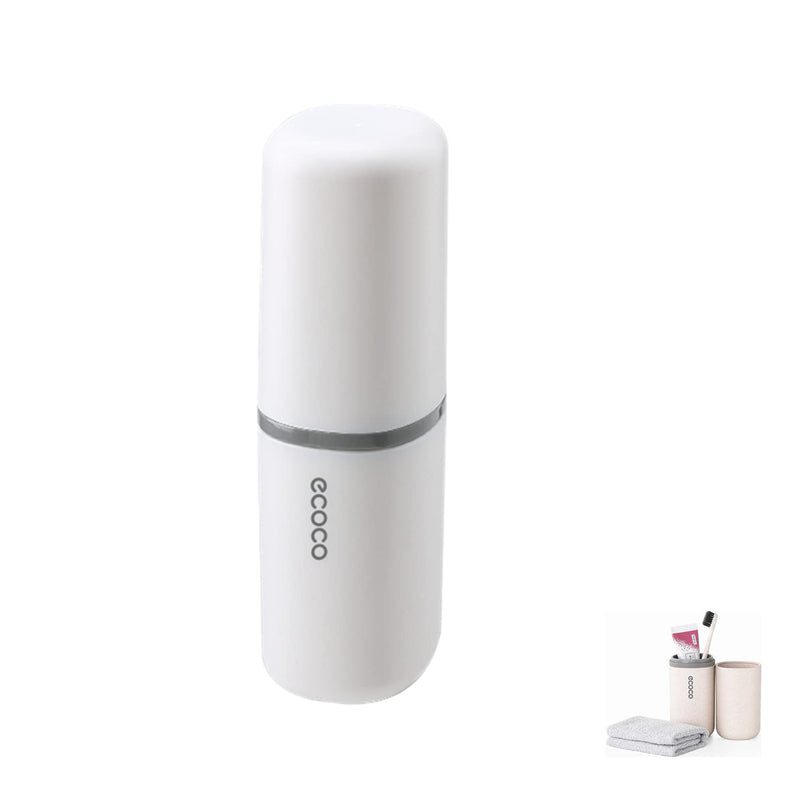 [Australia] - Meiyijia Toothbrush Case Cup, Wheat Straw Toothbrush Holder Travel Cup, Washing Cup, Use for Travel Hiking Camping School Bathroom (white/1) White/1 