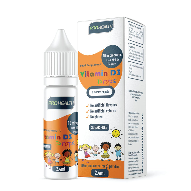 [Australia] - Vegan Vitamin D3 400 IU for Babies from Birth, 4 Month Supply; Natural and Plant Based Suitable for Vegan, Vegetarian, Halal and Kosher 2.4ml Drop 