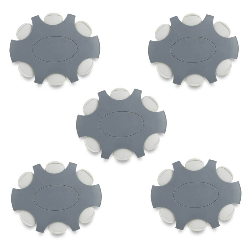 [Australia] - JB White ProWax Hearing Aid Filters for Oticon and Bernafon Speakers, 5x Dispenser Disc with 6 Tools and 6 Filters, Grey (Pack of 30) 