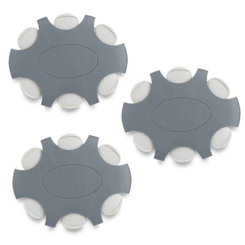 [Australia] - JB White ProWax Hearing Aid Filters for Oticon and Bernafon Speakers, 3x Dispenser Disc with 6 Tools and 6 Filters, Grey (Pack of 18) 