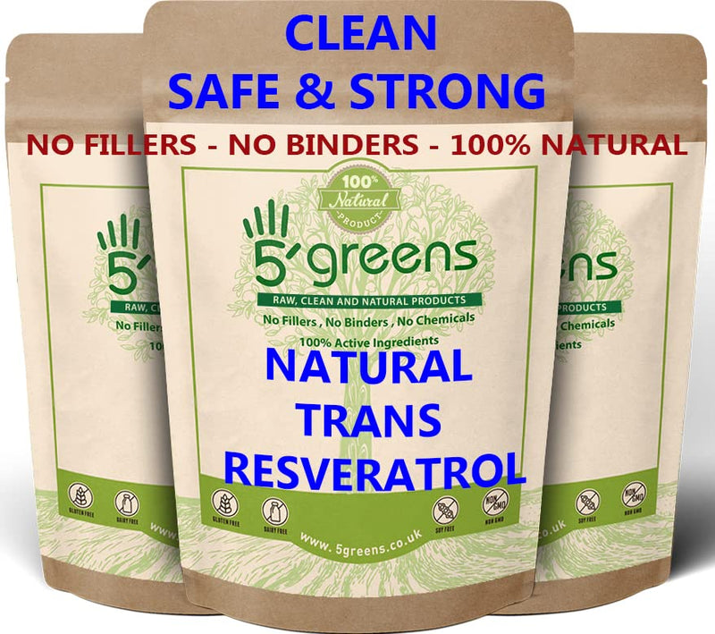 [Australia] - Trans Resveratrol 500mg Veg Capsules 50% Trans Resveratrol from Japanese Knotweed Extract | 120 Vegan Capsules | High Antioxidant Gluten Free, Non-GMO No Fillers / Binders 100% Natural 