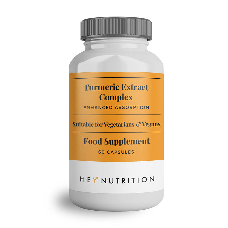 [Australia] - Hey Nutrition Turmeric Extract Complex Vitamin D3 & C, Black Pepper- Support Muscle & Joint Relief, Healthy Bones, Stress, DNA Protection - 60 Capsules - 200mg, Vegan 60 Count (Pack of 1) 
