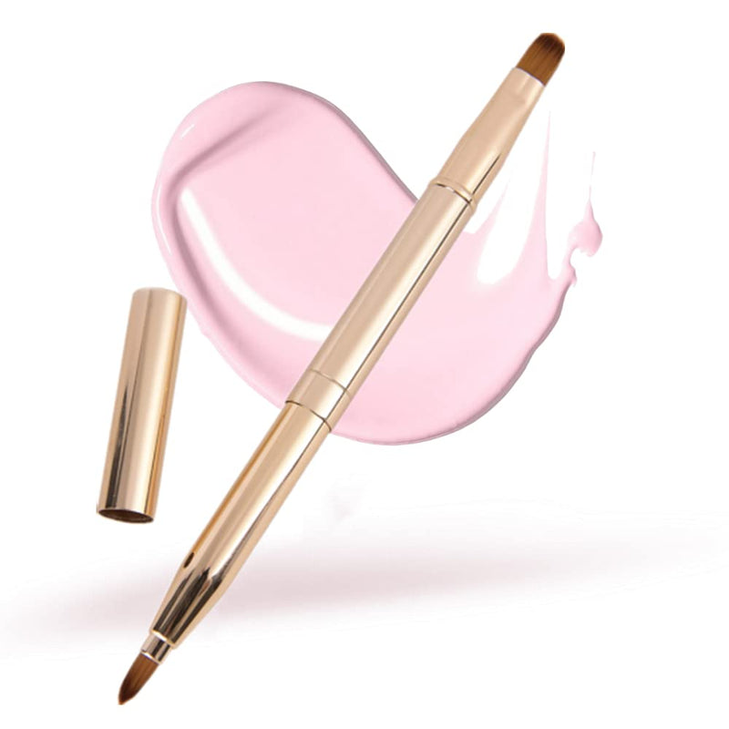 [Australia] - CGJIANG Lip Brush Retractable Lip Brushes Portable Dual End Lipstick Brush Eye Make Up Brushes Concealer Brushes Eye Shadow Brush Lip Brush tool Lip Contours Makeup Brush 