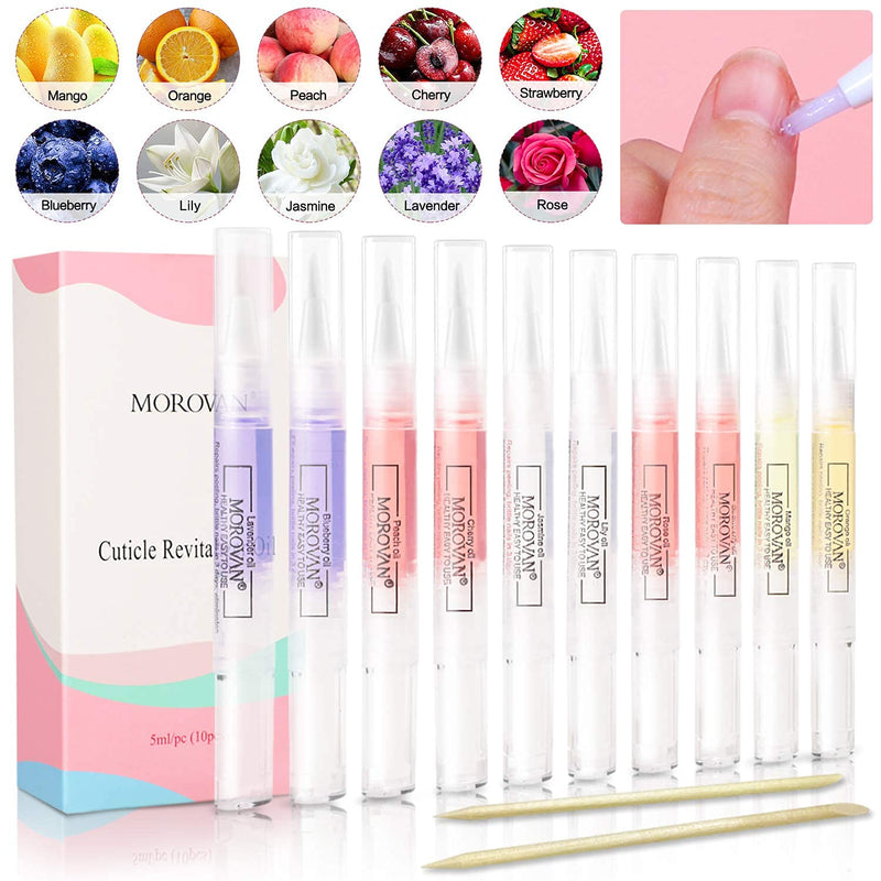 [Australia] - Morovan Nail Cuticle Oil Pen - Nail Oil Pen Nail Nourishment Polish with Vitamins Moisturized Cuticle Oil for Damaged Nails. 