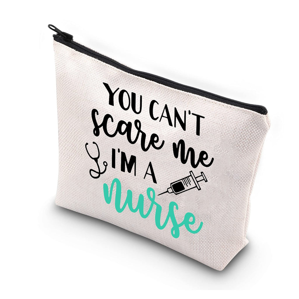 [Australia] - BAUNA Nurse Gift Nurse Graduation Gift You Can't Scare Me I'm A Nurse Makeup Bag Stethoscope Gift (Scare Nurse) Scare Nurse 