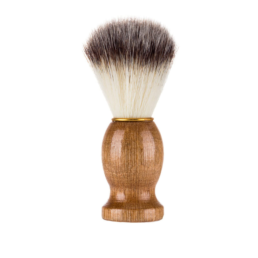 [Australia] - Shaving Brushes for Men, Shaving Brush Manual Real Wood Base,Nylon Hair,Perfect for Wet Shave,Shaving-Foam Razor Brush 