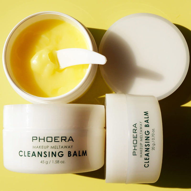 [Australia] - ABRUS - PHOERA Cleansing Balm (45gm), Oil Based Cleanser for Revitalizing Nourishing Hydrating Fresh Skin, Vegan Makeup Remover Cleanser for Soft Glowing Skin - Cruelty-Free Formula 45 g (Pack of 1) 