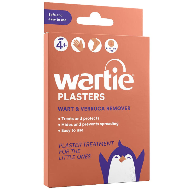 [Australia] - Wartie Plasters - Verruca & Wart Remover - Protect, Treat and Prevent - Easy Wart and Verruca Treatment for Hands and Feet - Prevent Spreading Warts - Safe for Adults and Children Aged 4+ - Pack of 15 