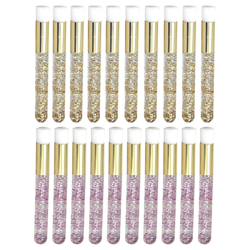 [Australia] - Lash Shampoo Brush Cleansing Brush 20 Pieces Eyelash Cleaning Brush Makeup Brushes Extension Eyelash for Nose Pore Deep Cleaning Brush 