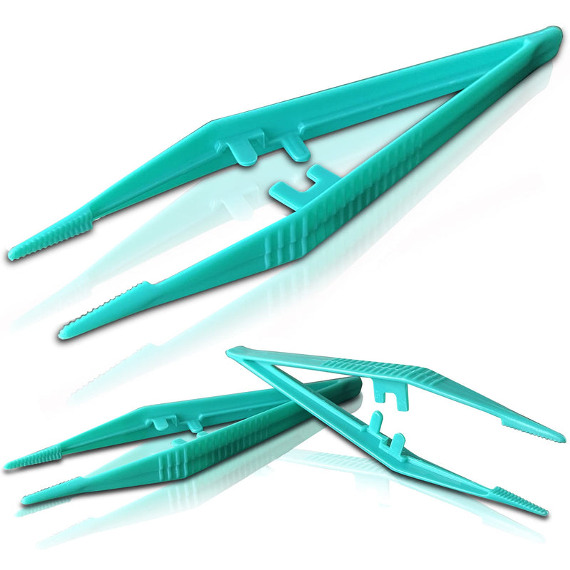 [Australia] - 25 Pack - RE-GEN Re-Usable Plastic Tweezers - Ideal for Health & Beauty First Aid Medical DIY Arts & Crafts 
