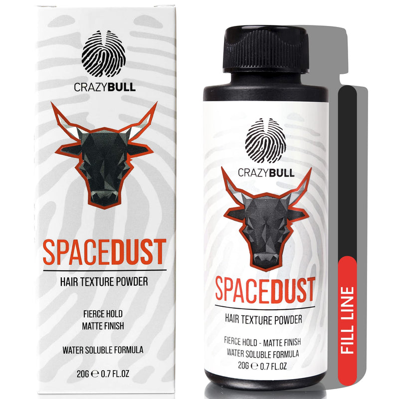 [Australia] - Crazy Bull Hair Powder Space Dust - Volumizing, Texturizing Hair Styling Powder for Men - Styler for Texture, Volume, & Natural, Matte Look- Flexible, Strong Hold, No Residue - Cruelty-Free & Vegan 