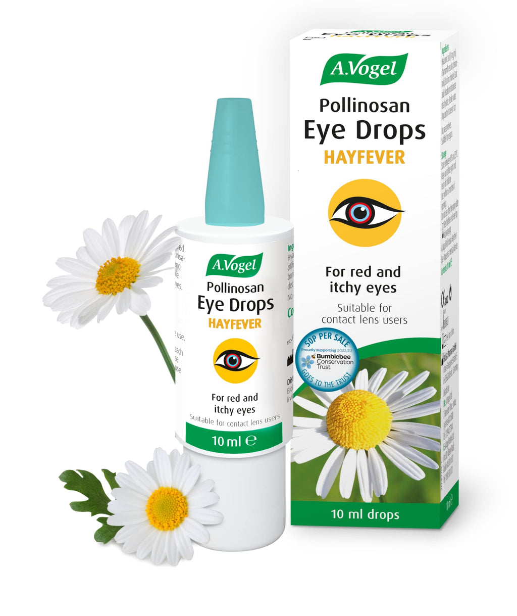 [Australia] - A.Vogel Pollinosan Hayfever Eye Drops | for Quick Relief of Red and Itchy Eyes | with Chamomile and Soothing Hyaluronic Acid | 300 Drops | 10ml 