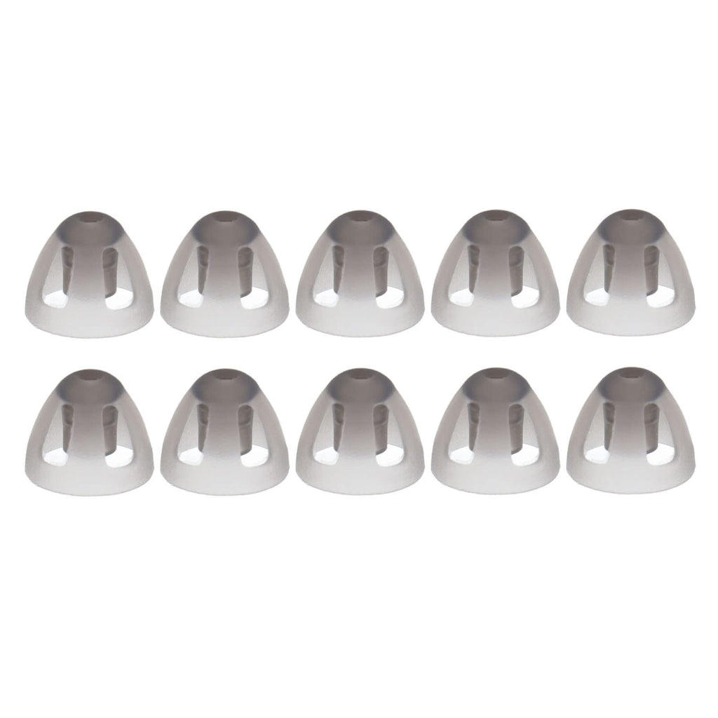 [Australia] - 10pcs Hearing Aids Dome, Open Domes Replacements Eartip Soft Silicone Earbud for The Elderly (Black)(M) M 