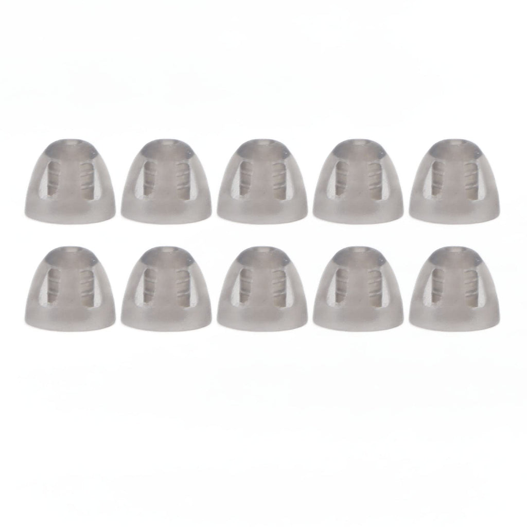 [Australia] - Agatige 10pcs Hearing Aids Dome, Open Domes Replacements Eartip Soft Silicone Earbud for The Elderly (Black - S) 