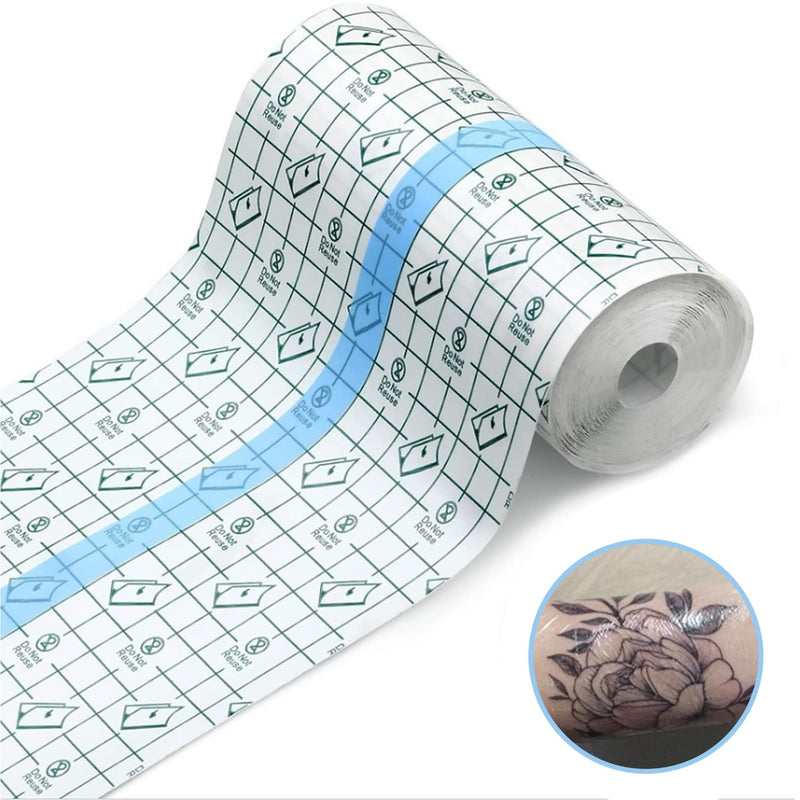 [Australia] - 2Mx15CM Tattoo Aftercare Bandage,Second Skin Adhesive Dressing Tape,Skin Glue,Tattoo Film,Tattoo Wrap Waterproof Wound Antibacterial Transparent Bandage 