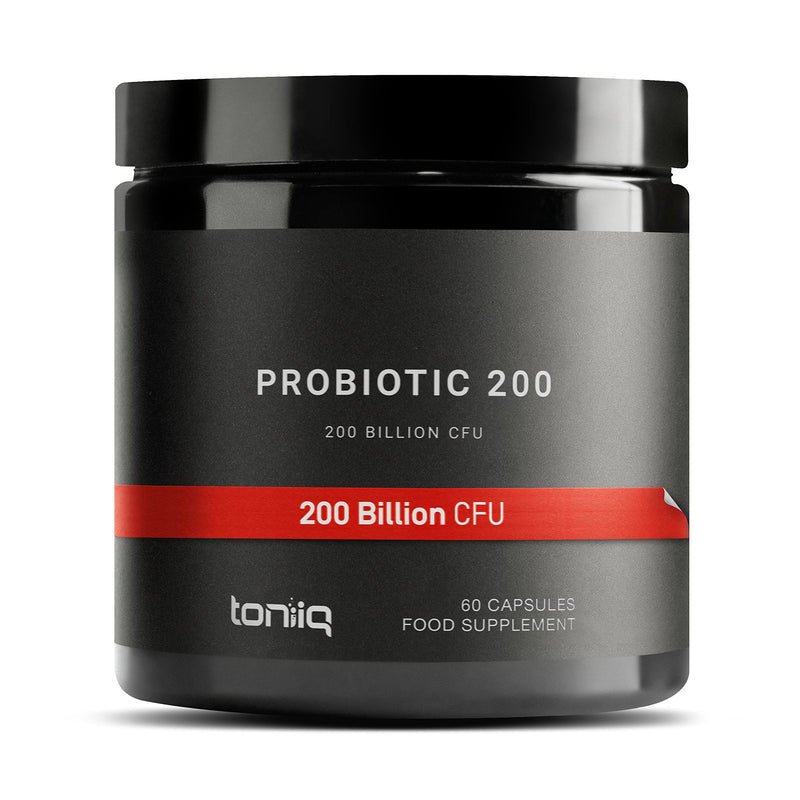 [Australia] - 200 Billion CFU Probiotic Supplement by Toniiq - 30 Verified Third-Party Tested Strains - Fully Shelf-Stable Probiotics Formula with Prebiotic Blend - Extended Release Capsules 