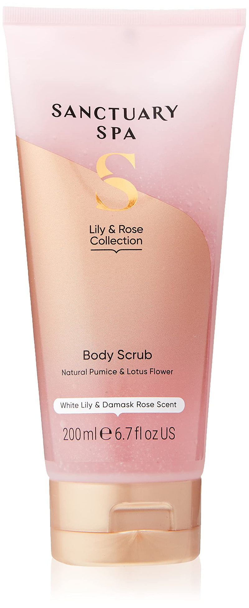 [Australia] - Sanctuary Spa Lily & Rose Body Scrub, No Mineral Oil, Cruelty Free & Vegan Exfoliating Body Scrub, 200ml New Version 