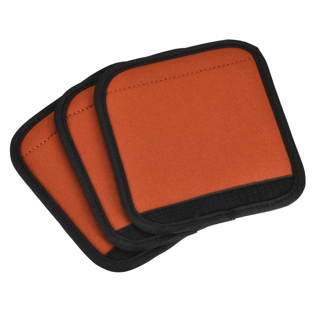 [Australia] - PATIKIL Luggage Handle Grips, 3 Pack Identifier Suitcase Wrap Accessories for Travel Bag Baggage, Orange 