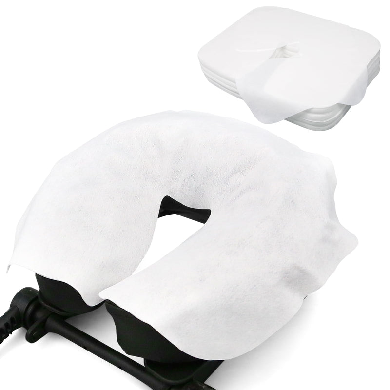 [Australia] - Disposable Face Cradle Covers, Luriseminger 100pcs Massage Face Covers Disposable Face Rest Covers Non-Woven Head Cradle Covers- 14.17 x 10.6 inches/ 36 x 27cm (100) 100 