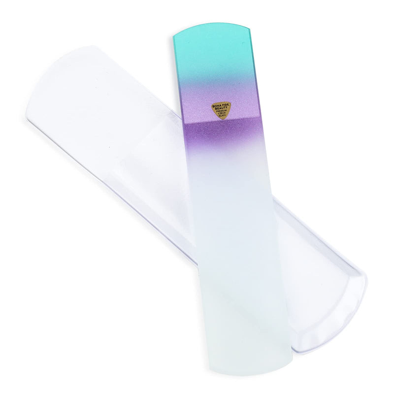 [Australia] - Glass Foot File, Foot Callus Remover and Foot Sander by Bona Fide Beauty Premium Czech Glass Nail File Sea Spritz 
