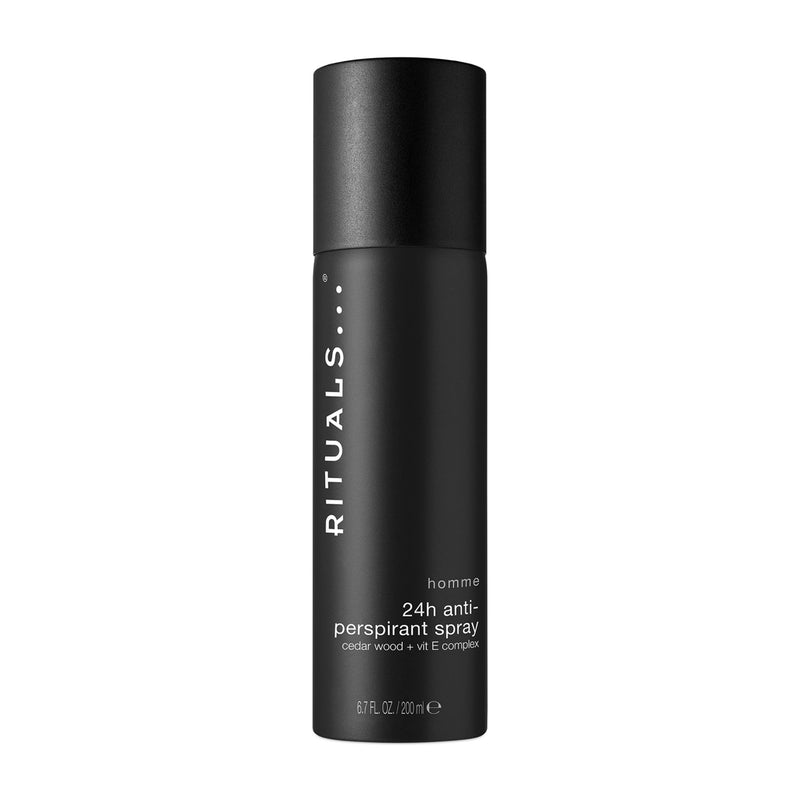 [Australia] - RITUALS Antiperspirant Deodorant Spray from the Homme Collection, 200 ml - With Cedar Wood - Anti-Dryness Properties with Vitamin E Complex 