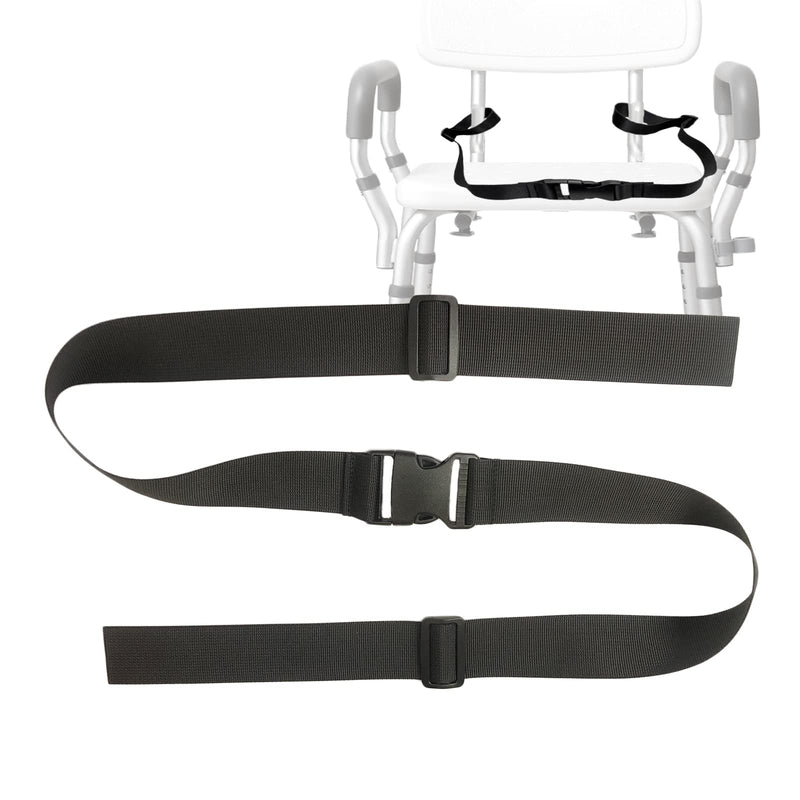 [Australia] - Toilet Shower Chair Seat Belt for Elderly, Bath Bench Anti-Slip Waist Buckle Strap for Bedridden Disabled Patient 