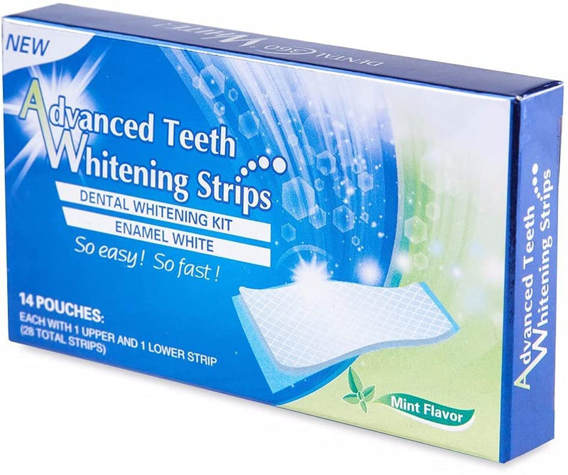 [Australia] - Exeton 3D Professional Advanced Teeth WHITENING Strips kit (14 Packs) 28 pcs Professional Teeth Bleaching Strips 