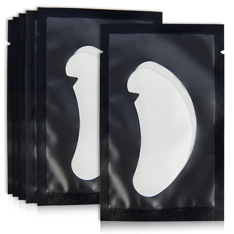 [Australia] - 50Pairs Eyelash Extension Pads Under Eye Gel Pads Lash Pads Lint Patches Under Eye Patches Eye Pads for Eyelash Extensions (Black) Black 