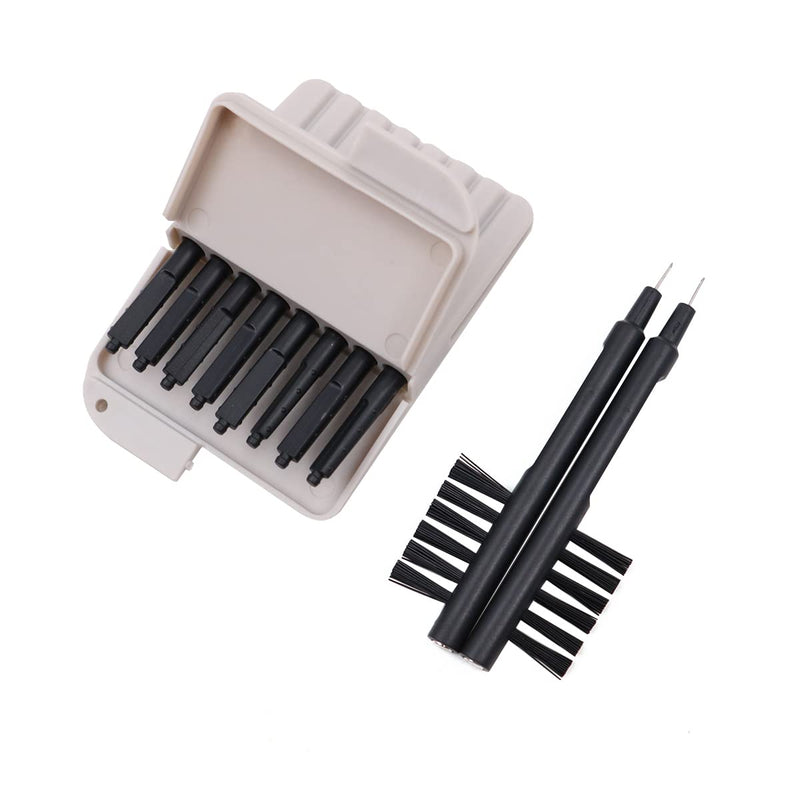 [Australia] - WANGCL Hearing Aid Wax Guard Dust Proof Earwax Guard Filters Compatible With WIDEX PHONAK UNITRON Hearing Aid Accessories 1.2mm Hole - 8 PCS/Box+2pcs Brush 