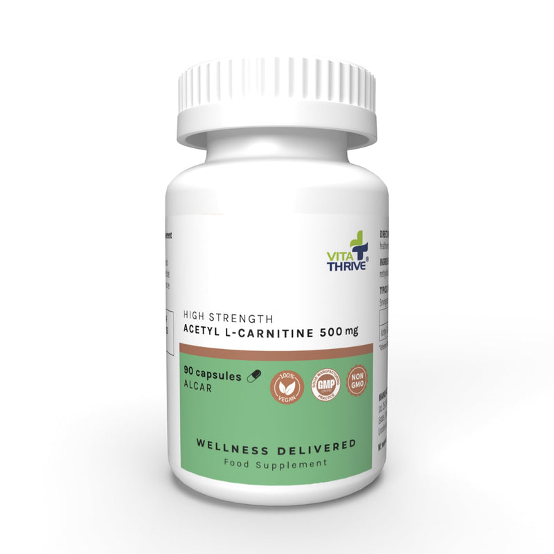 [Australia] - VitaThrive® Acetyl L Carnitine 500mg – 90 Capsules 