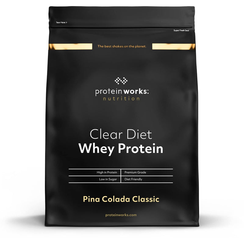 [Australia] - Protein Works - Clear Diet Whey Protein Isolate Powder | Refreshing High Protein Drink | Pina Colada Classic | 500g 