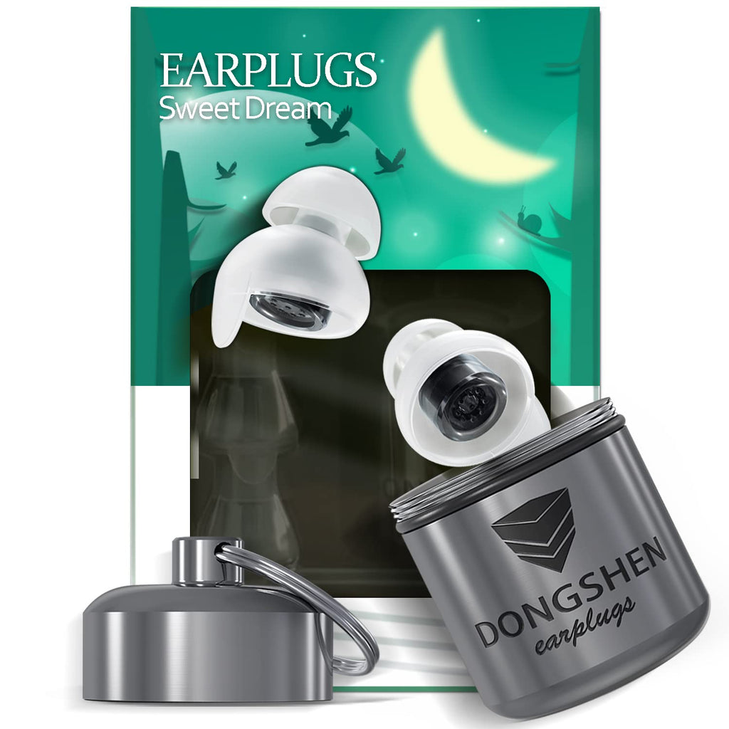 [Australia] - Ear Plugs for Sleeping Noise Cancelling Reusable DONGSHEN 2 Pairs Size Ultra Soft Silicone Noise Reduction Earplugs Suitable for Deep Sleep Flying Motorcycle Concerts Hearing Protection Transparent Black 