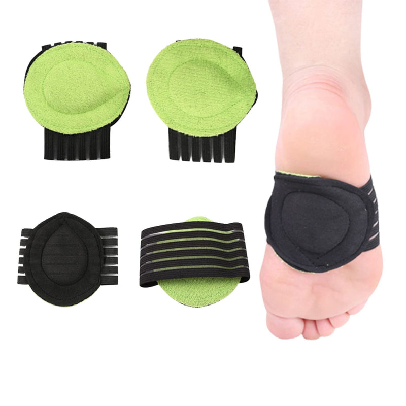 [Australia] - GWAWG 2 Pairs Arch Pads Extra Thick Plantar Fasciitis Pads Support Orthopaedic Insoles Soft Arch Support Brace Foot Care Pain Relief Paraplegia 