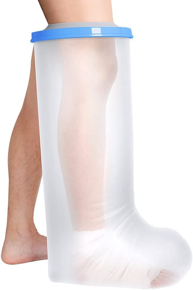 [Australia] - Namvo Watertight Leg and Foot Cast Cover Protector for Shower, Reusable Waterproof Shower Watertight Foot Protector for Adult Foot Ankle and Leg 