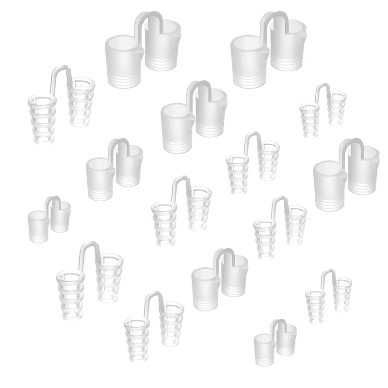 [Australia] - Yuzhou 16 PCS Silicone Nose Vents, Nasal Breathers Anti Snoring Clips Nasal Dilators Breathing Nose Relief Nasal Dilator Snore Stopper Nose Vents Snoring Aids Nose Vents Anti Snore Devices 