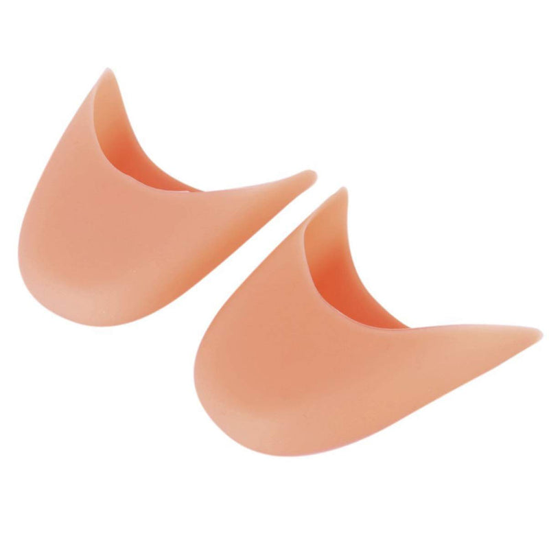 [Australia] - OSALADI 1 Pair of Silicon Gel Toe Caps Toe Pads Dance Athlete Shoe Pads Protector Pads for Ballet Pointe Shoes ( Nude ) 