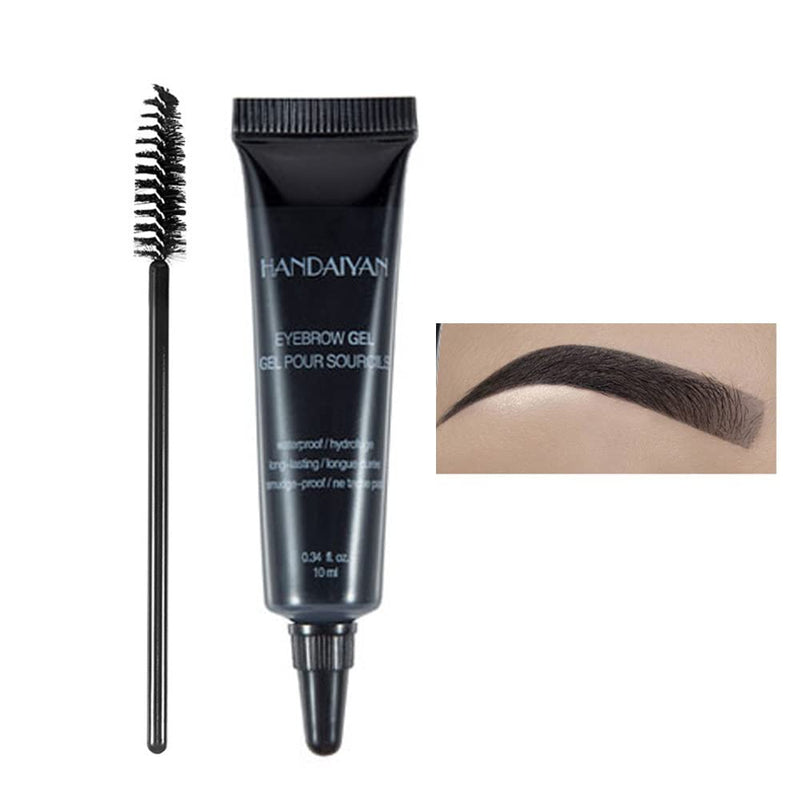 [Australia] - Professional Makeup Eyebrow Gel Long Lasting Waterproof Eyebrow Tattoo Makeup Tint Eyebrow Gel Cream (06#BLACK) BLACK 