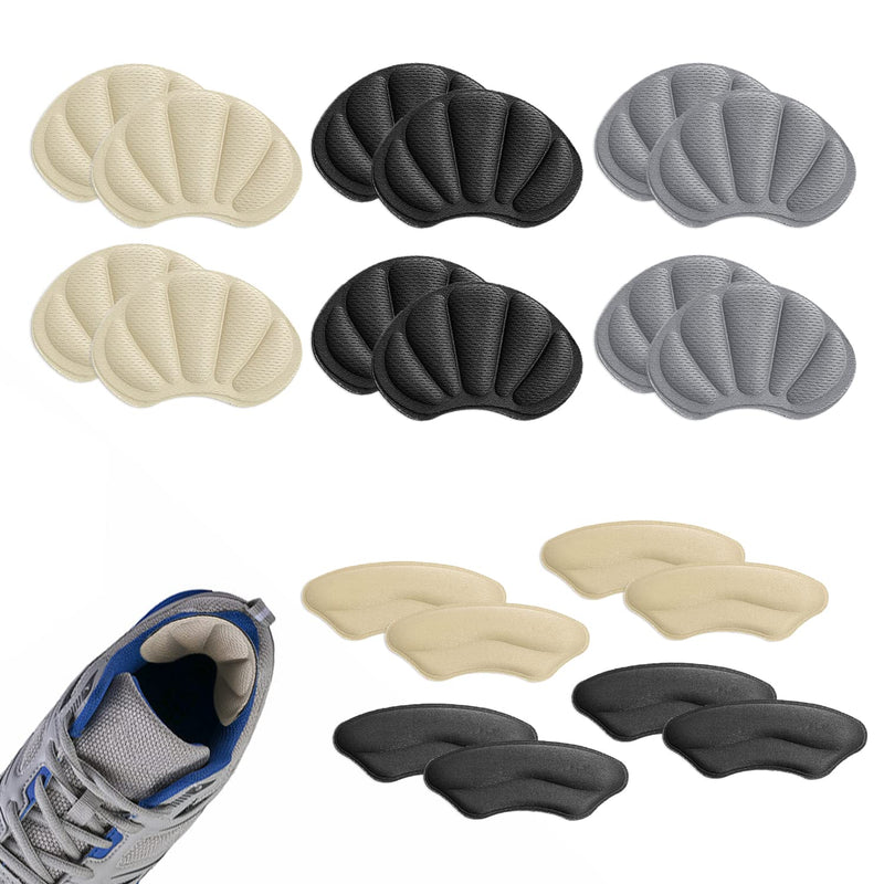 [Australia] - 10 Pairs of Double-Sided self-Adhesive Shell Invisible Heel Stickers, Sponge Heel Pads, Thick Insoles, Anti-wear feet, can be Cut at Will 