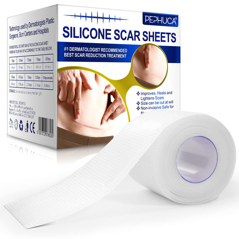 [Australia] - Advanced Silicone Scar Sheets, Transparent Scar Strips, Gel Tape for Scar Removal, Reusable and Effective Removal New and Old Scars(4X300CM) 